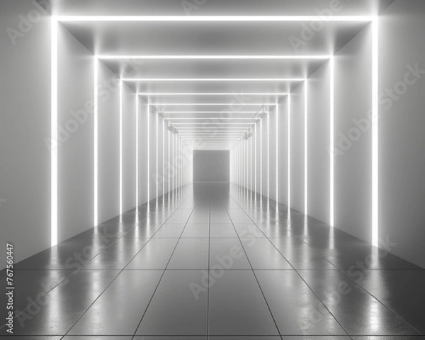 Obraz corridor with columns