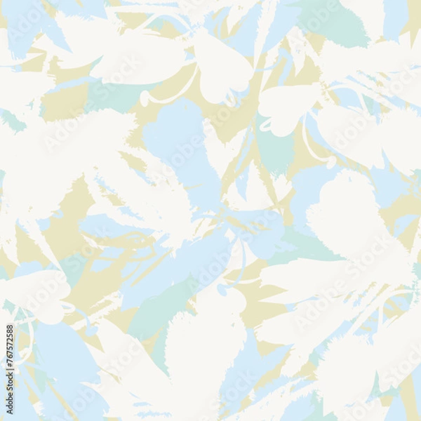 Fototapeta Pastel Abstract Floral Seamless Pattern Design