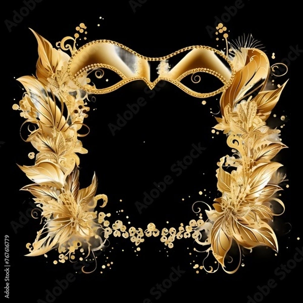 Fototapeta frame with wings