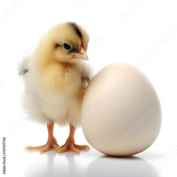 Fototapeta chicken with egg