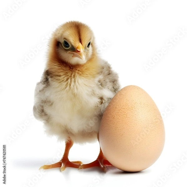 Fototapeta chicken with egg