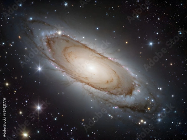 Fototapeta Spiral galaxy in space, Nebula and galaxies in space. Abstract cosmos background