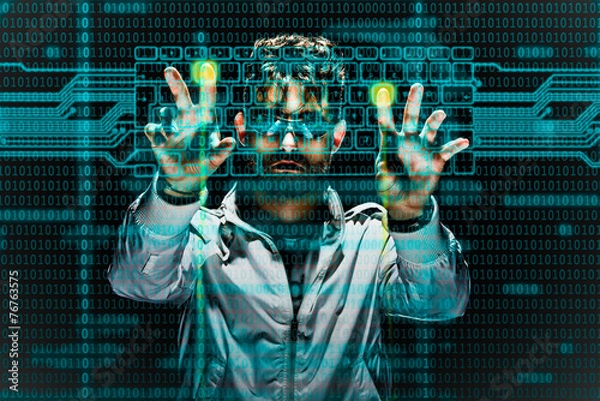Fototapeta futuristic interface
