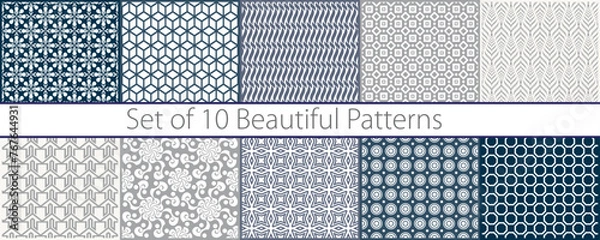 Obraz Seamless Patterns_10 in 1