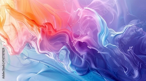 Fototapeta abstract colorful liquid background