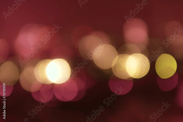Fototapeta Abstract red brown marsala wine color  bokeh , defocused blur ba