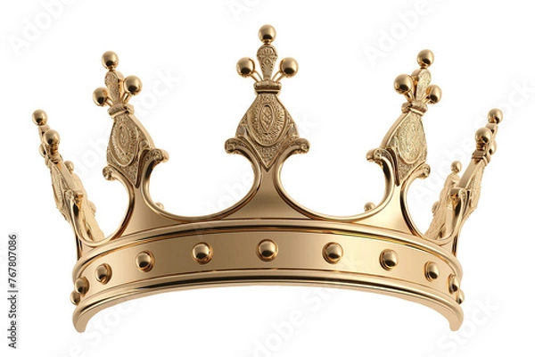 Obraz Royal crown isolated . Ai generated image.