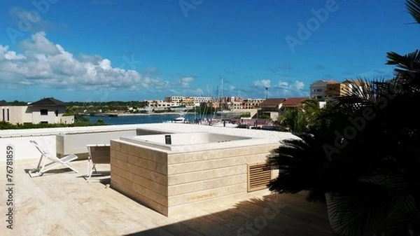 Fototapeta Jacuzzi en la terraza