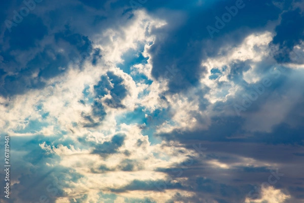 Obraz cloud in evening sky