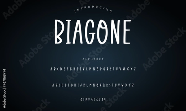 Obraz signature Font Calligraphy Logotype Script Brush Font Type Font lettering handwritten