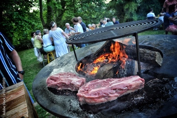 Obraz Brasero, côte de boeuf