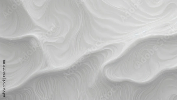 Fototapeta An abstract background with white waves