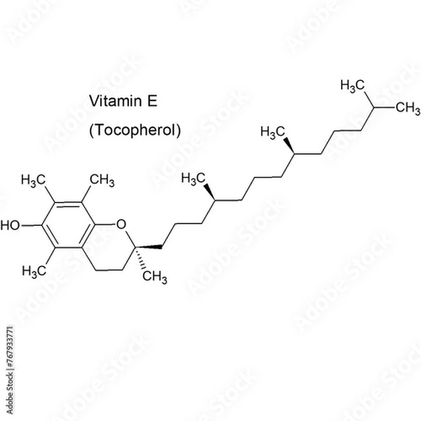 Obraz Structure of Vitamin E