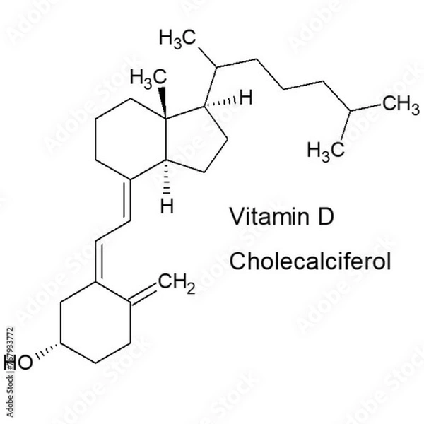 Obraz Structure of Vitamin D 