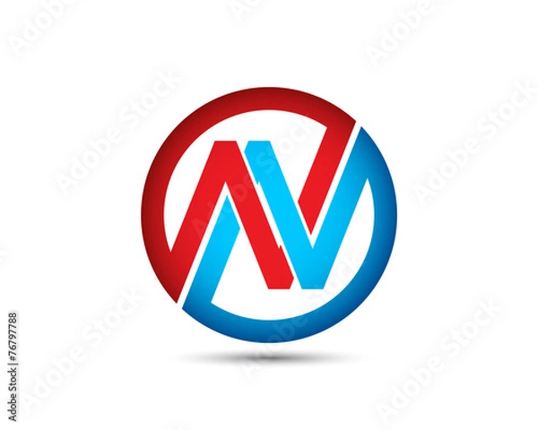 Obraz N Letter Logo Template