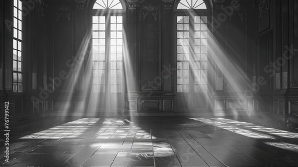 Obraz Noir film classic, vintage background with a touch of oldworld elegance ,3D render