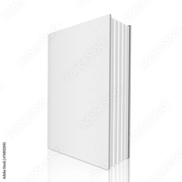 Obraz Blank book cover over white background