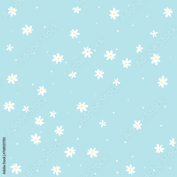 Obraz Flat design floral pattern background