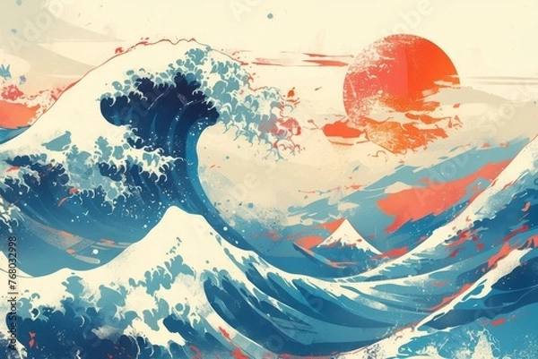 Fototapeta The Great Wave off Kanagawa