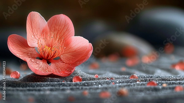 Obraz Blooming on zen garden