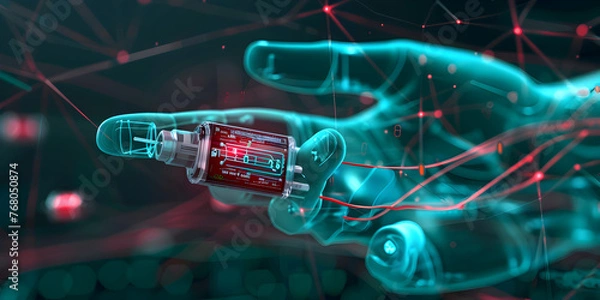 Fototapeta Advancements in Implantable Biosensors for Real-Time Health Monitoring: A Comprehensive Review"