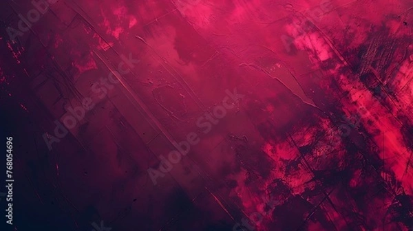 Fototapeta Abstract red grunge background with rough edges and a dark vignette.