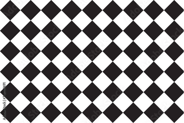 Fototapeta black and white seamless pattern