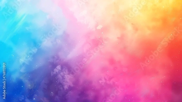 Fototapeta Colorful abstract watercolor painting. Soft color transitions. Delicate and dreamy. Perfect for a relaxing atmosphere.