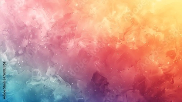 Fototapeta Abstract colorful watercolor background with smooth liquid texture.