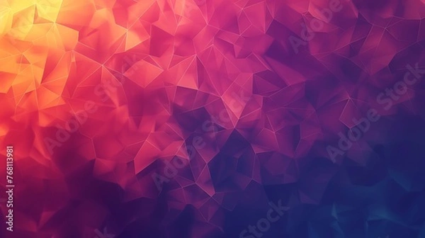 Fototapeta vibrant abstract polygonal background with a smooth gradient, suitable for use as a wallpaper or graphic element.