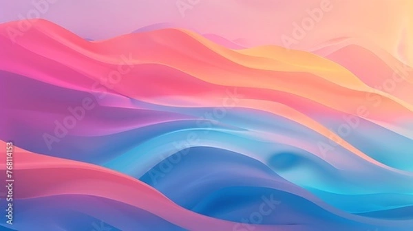 Fototapeta This is a beautiful abstract image of a landscape with rolling hills and a bright sky.