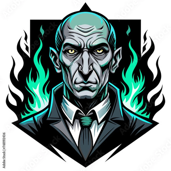 Fototapeta Unleash the Beast: Angry Monster Face T-Shirt Designs for Men