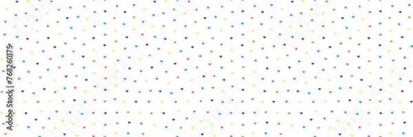 Obraz Summer Hearts - Seamless Repeat Heart Pattern - Medium.