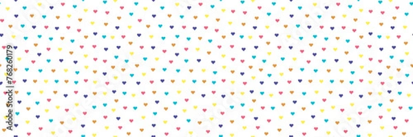 Obraz Summer Hearts - Seamless Repeat Heart Pattern - Large.