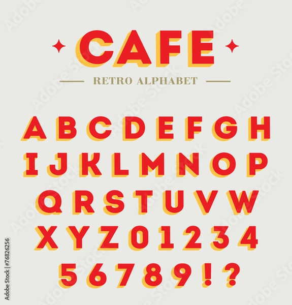 Obraz Simple branding alphabet