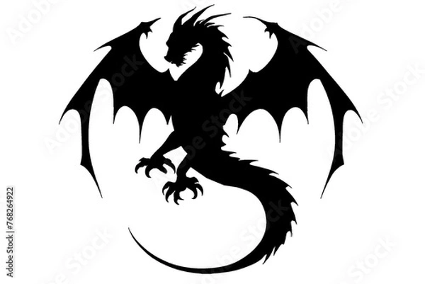 Obraz dragon tattoo, transparent PNG background
