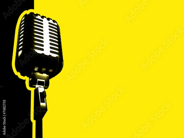 Obraz retro microphone