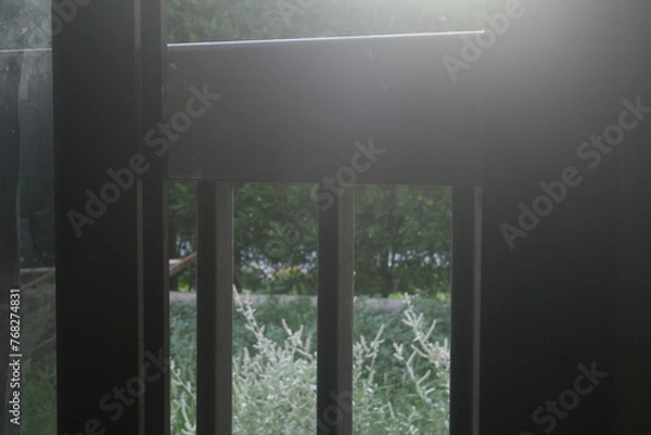 Obraz Railing window in the morning