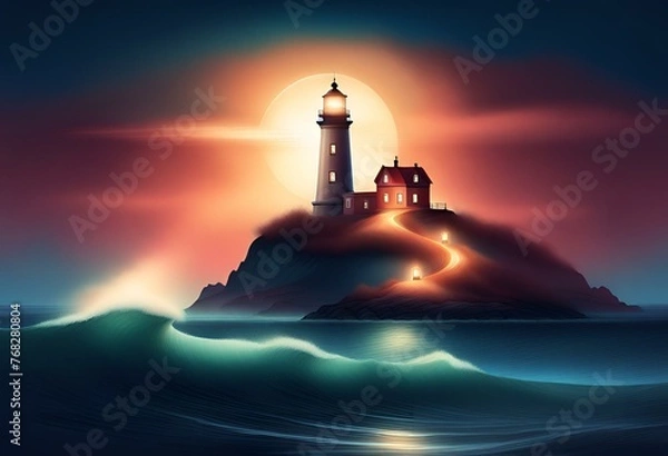 Obraz A lighthouse on a distant island