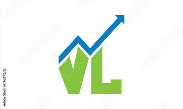 Obraz VL financial logo design vector template.