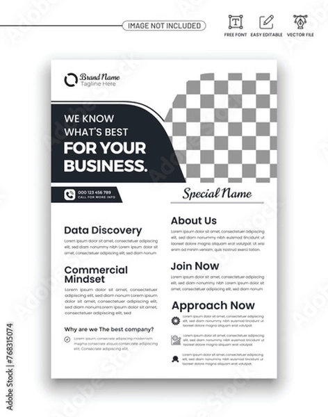 Obraz Creative corporate brand flyer Poster design