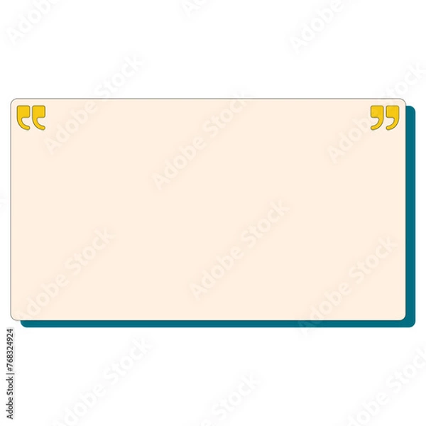 Obraz Retro Text Box Element Illustration