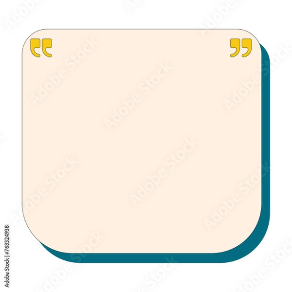 Obraz Retro Text Box Element Illustration