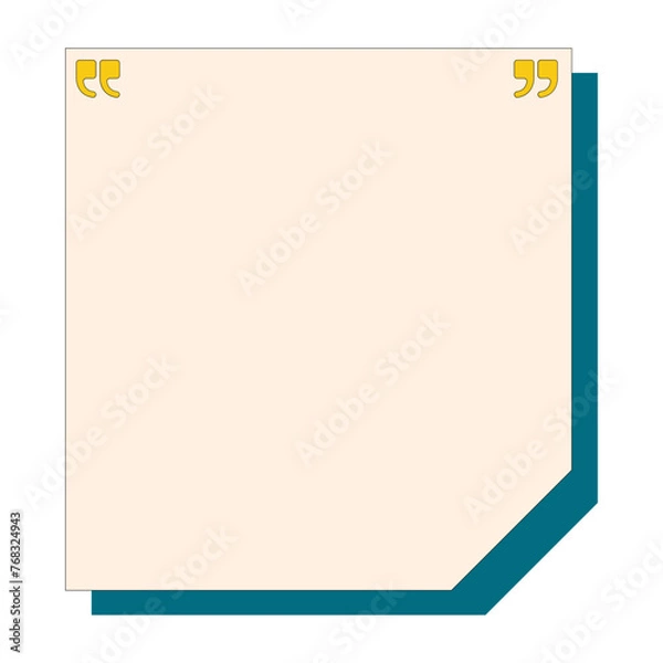 Obraz Retro Text Box Element Illustration