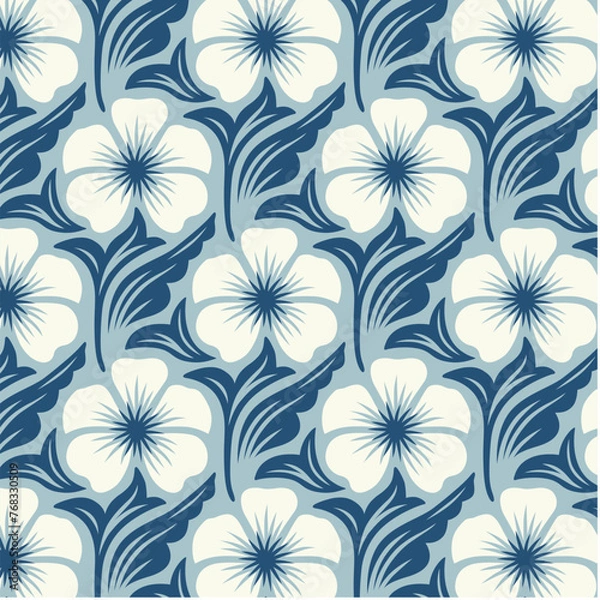 Obraz Geometrical Retro Florals Background Wallpaper