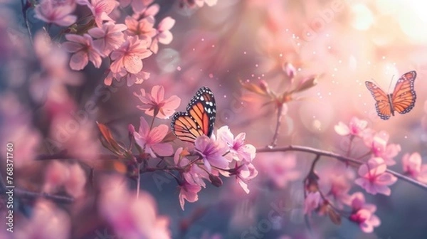 Obraz Sakura Blossoms in Spring: Capturing Nature's Tranquil Beauty