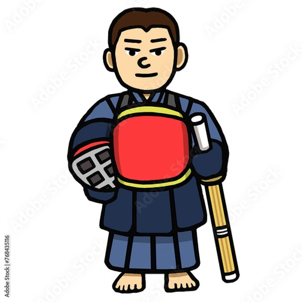 Fototapeta 剣道　イラスト