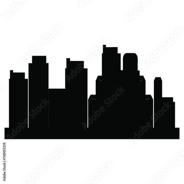 Obraz City Building Landscape Icon Silhouette