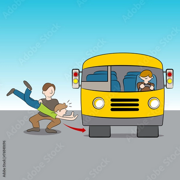 Fototapeta Thrown Under Bus