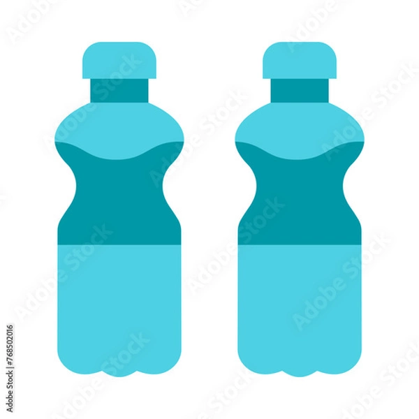 Fototapeta Bottles Vector Flat Icon